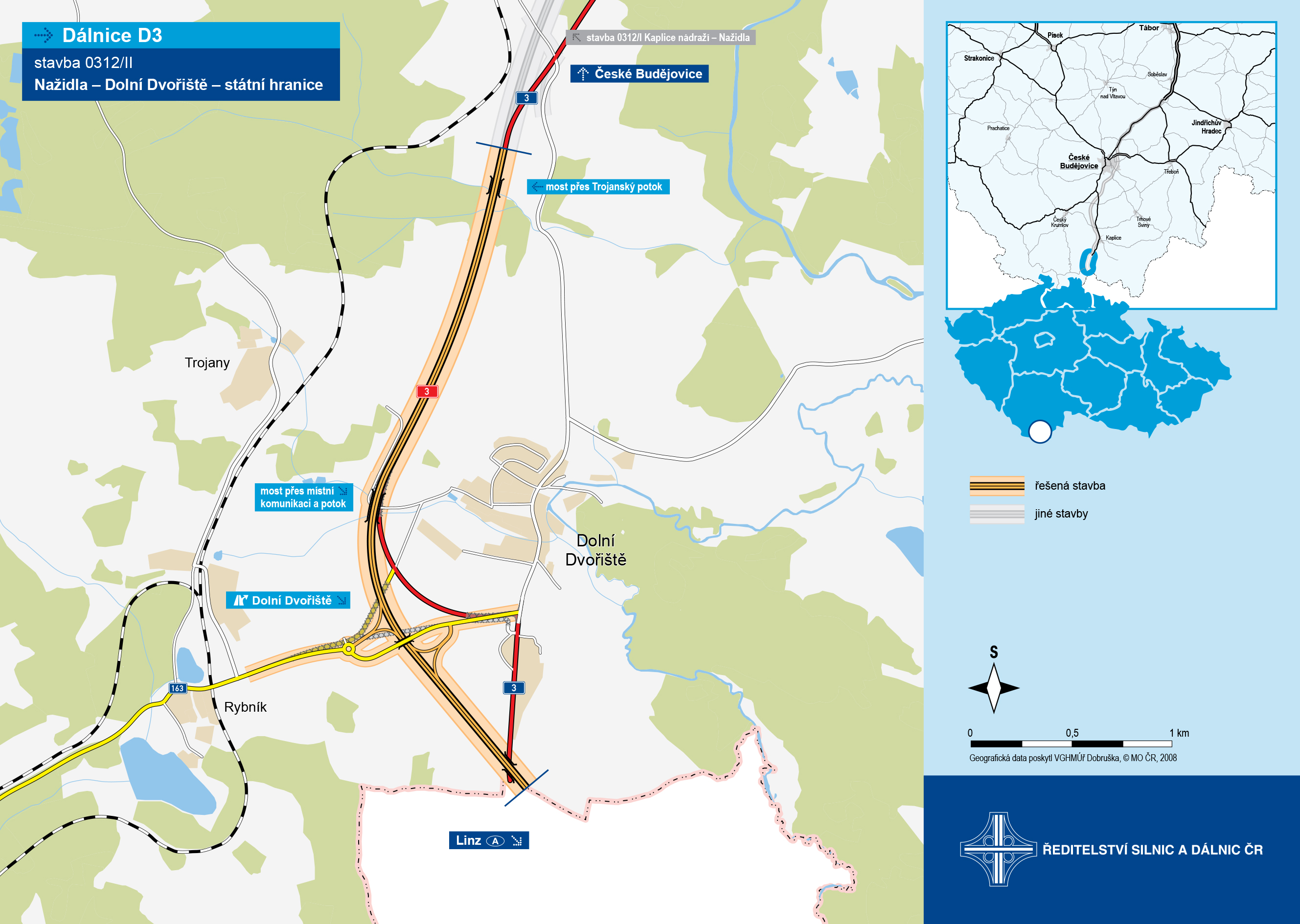 Tschechische Republik: SWIETELSKY stavební baut Autobahn D3 aus - AT