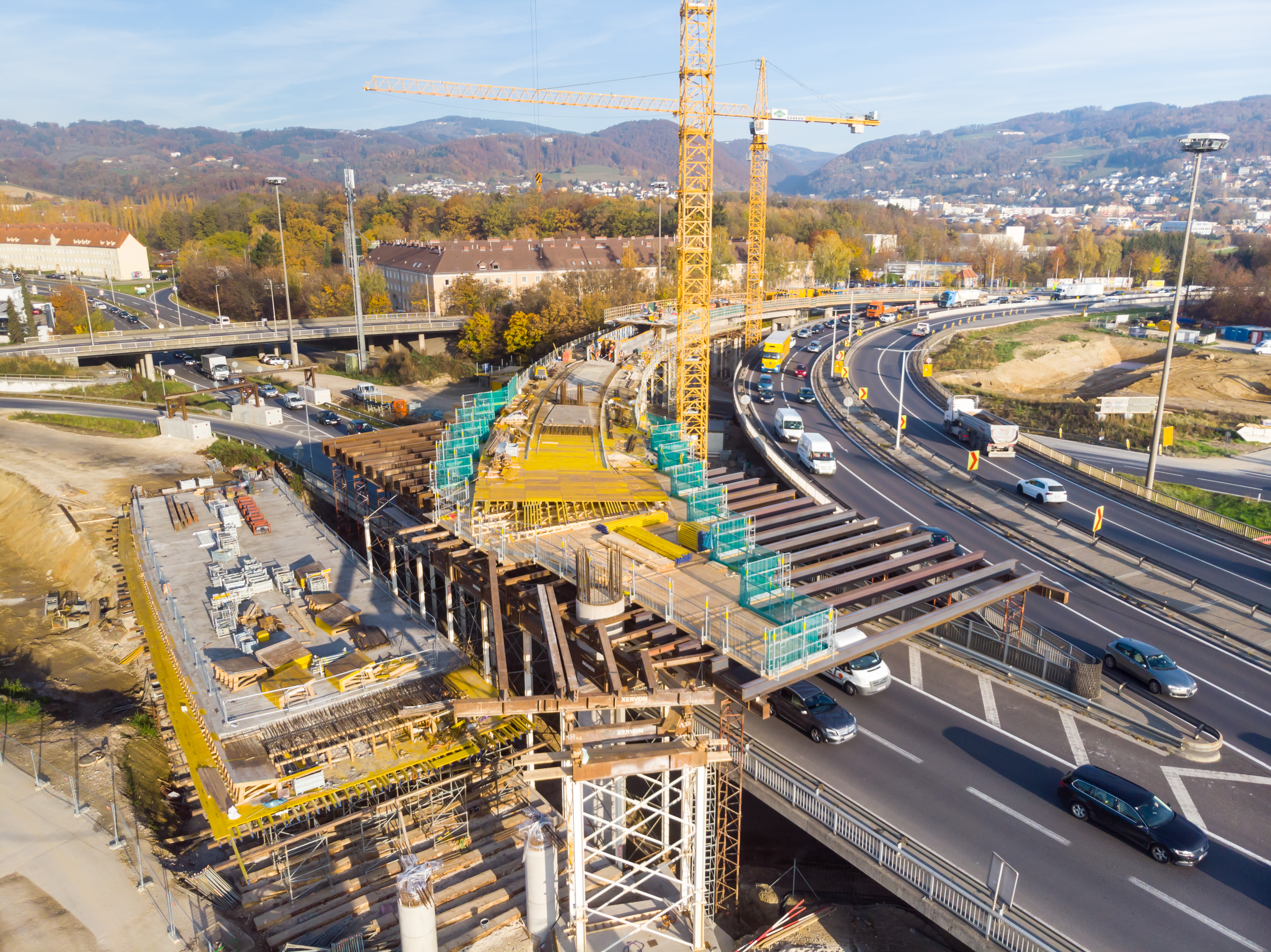 Linz A7 Bypassbrücken  - Straßen- und Brückenbau