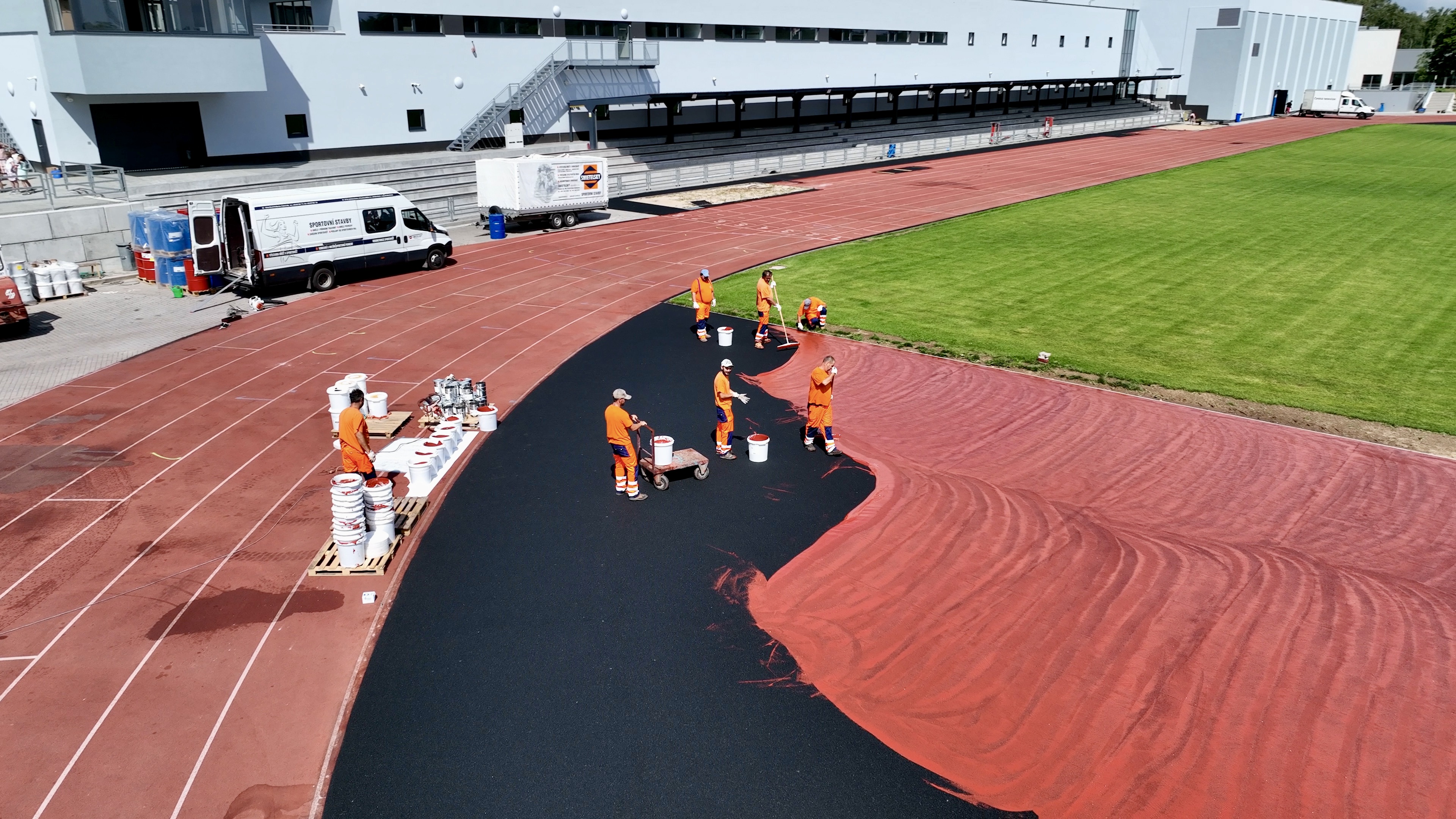 Tábor – retoping povrchů na Stadionu Míru - Spezialkompetenzen