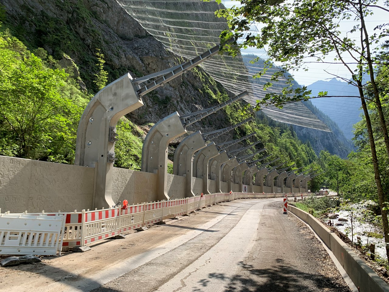 Steinschlagschutz, Radmer - Tiefbau Steinschlagschutz, Radmer - Tiefbau