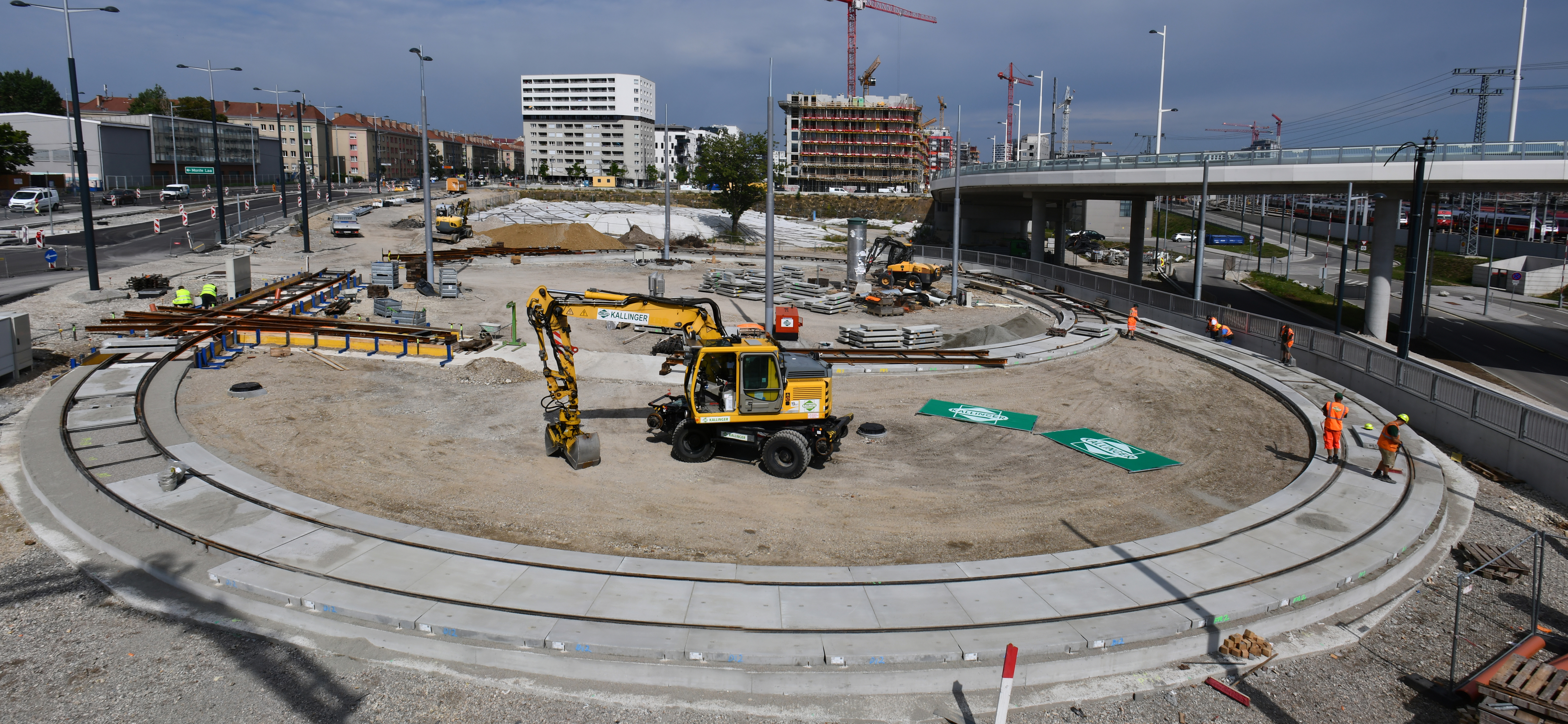 Unterführung Gudrunstraße & Absberggasse - Bahnbau