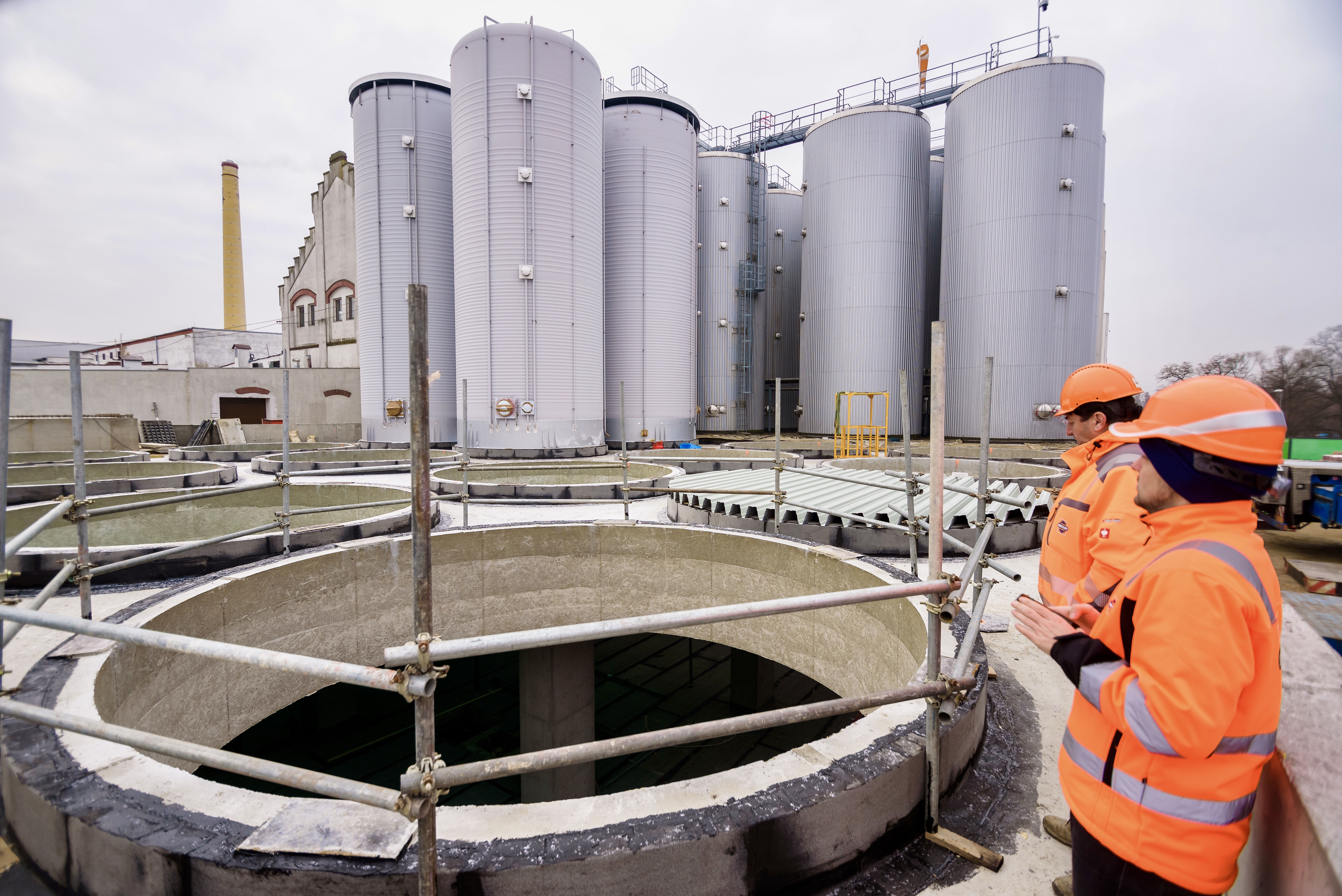 Pivovar Velké Popovice – budova CKT tanků - Hochbau