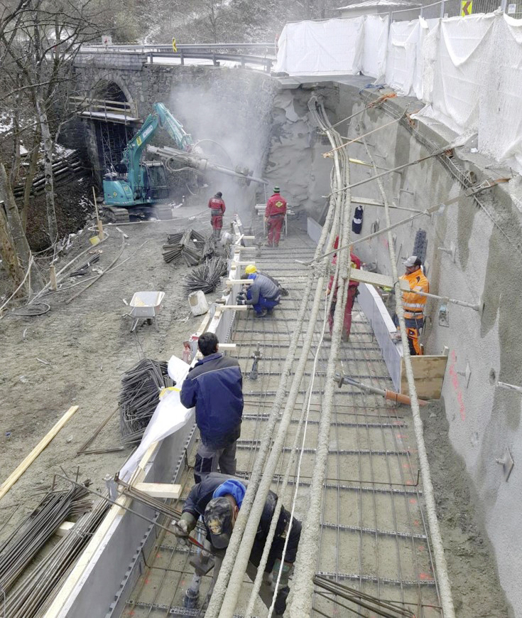 Tiefbau-Arbeiten, Mairtalbrücke - Tiefbau