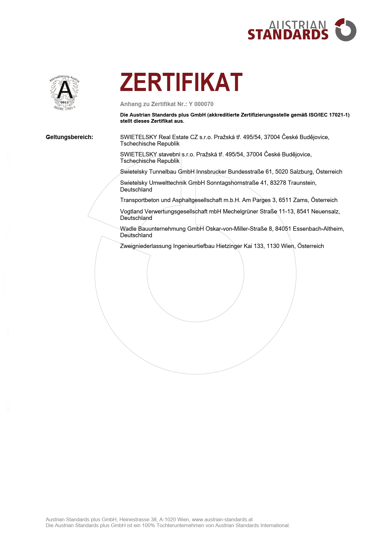ISO Zertifikat 37301 Swietelsky Y 000070 20250401 DE DE 3