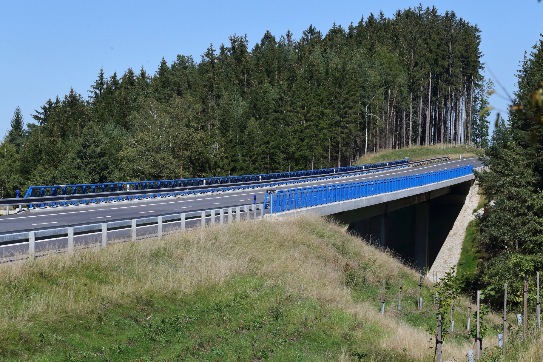 Silnice I/34 – výstavba úseku Ondřejov–Božejov–Pelhřimov - Straßen- und Brückenbau