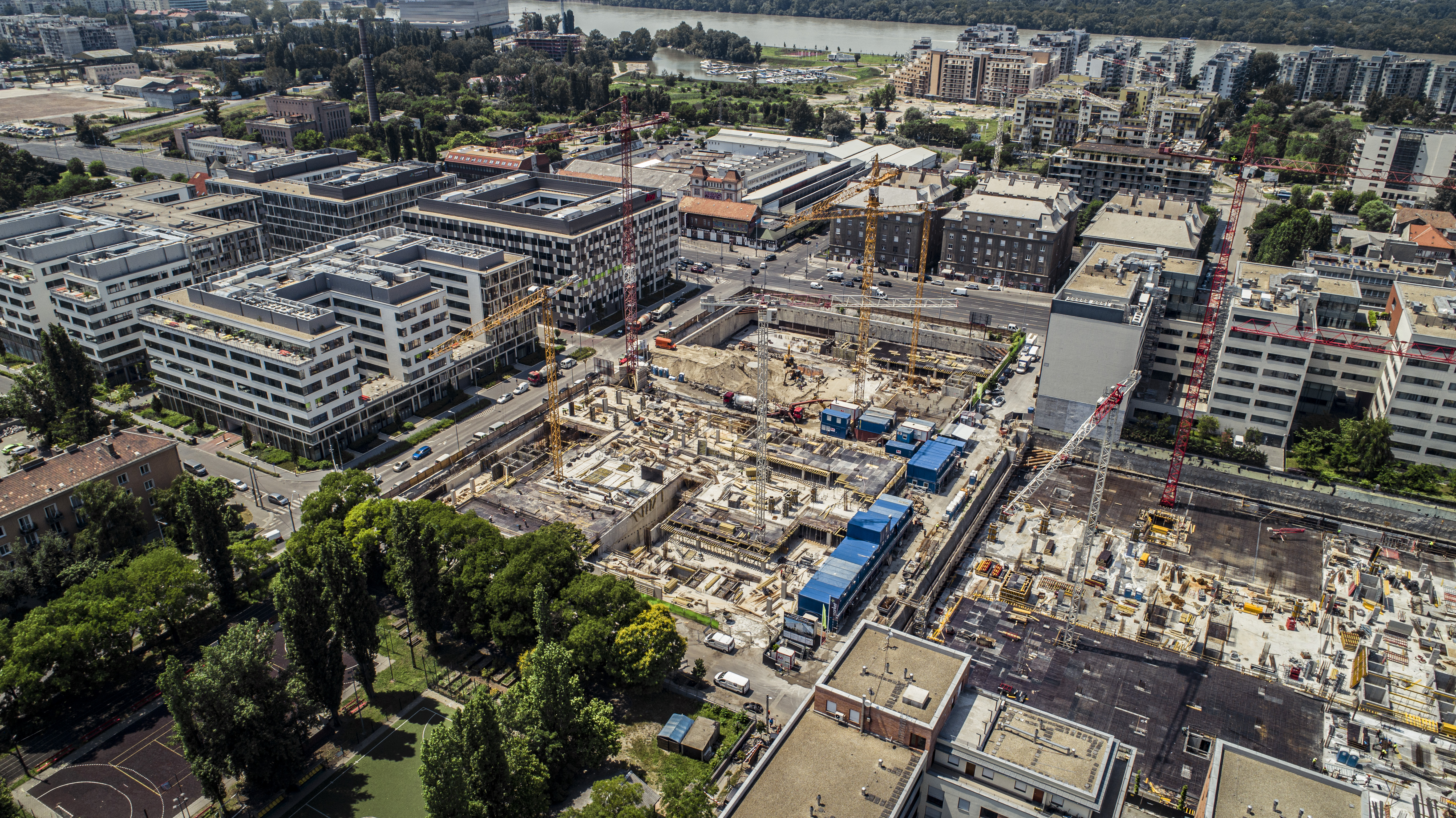 Irodaház, Váci Greens, Budapest - Hochbau