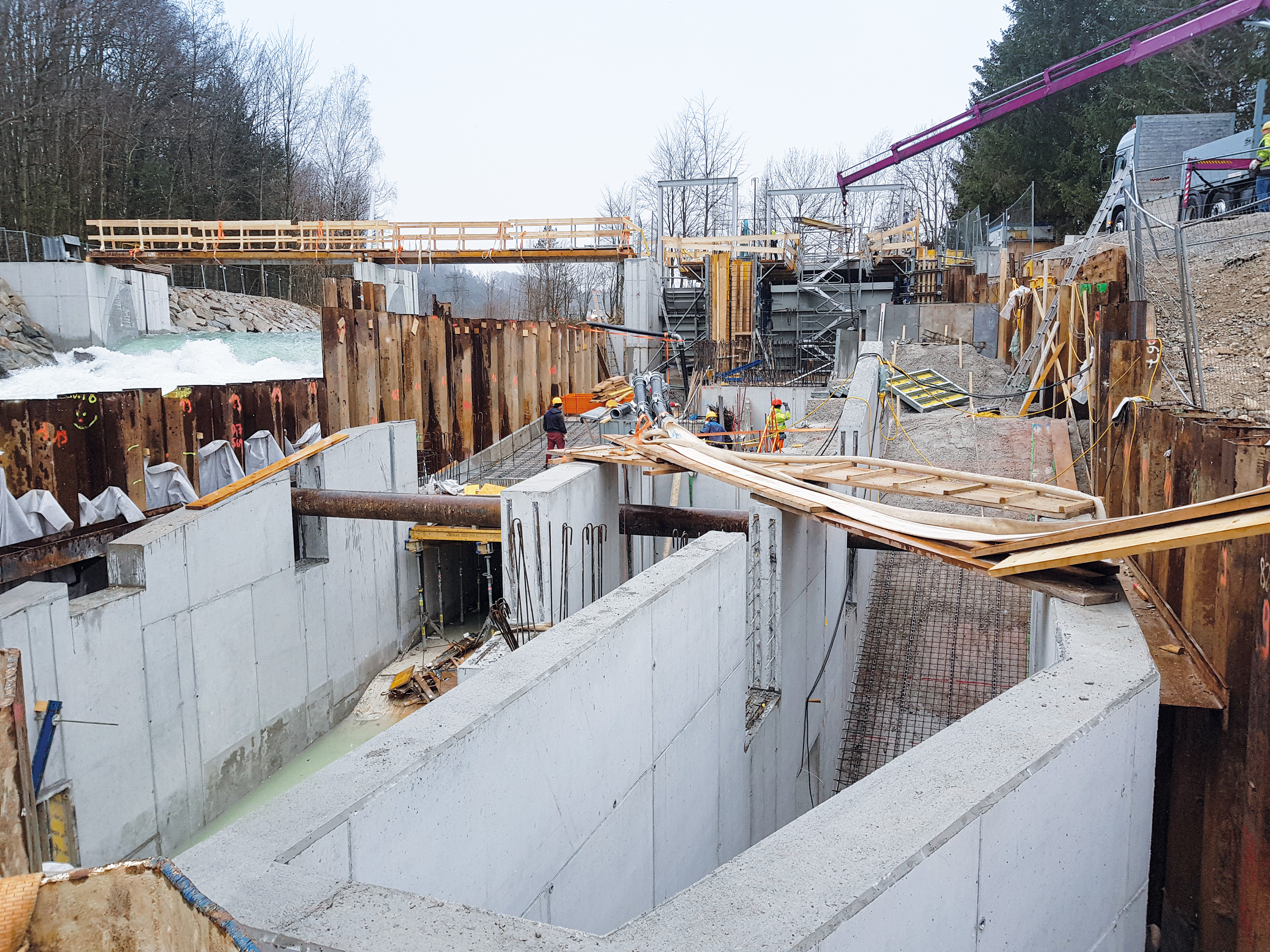 Wasserkraftwerk, Vöcklabruck - Tiefbau