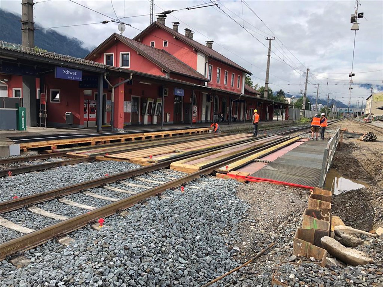 Bahnhofsumbau, Schwaz - Bahnbau Bahnhofsumbau, Schwaz - Bahnbau