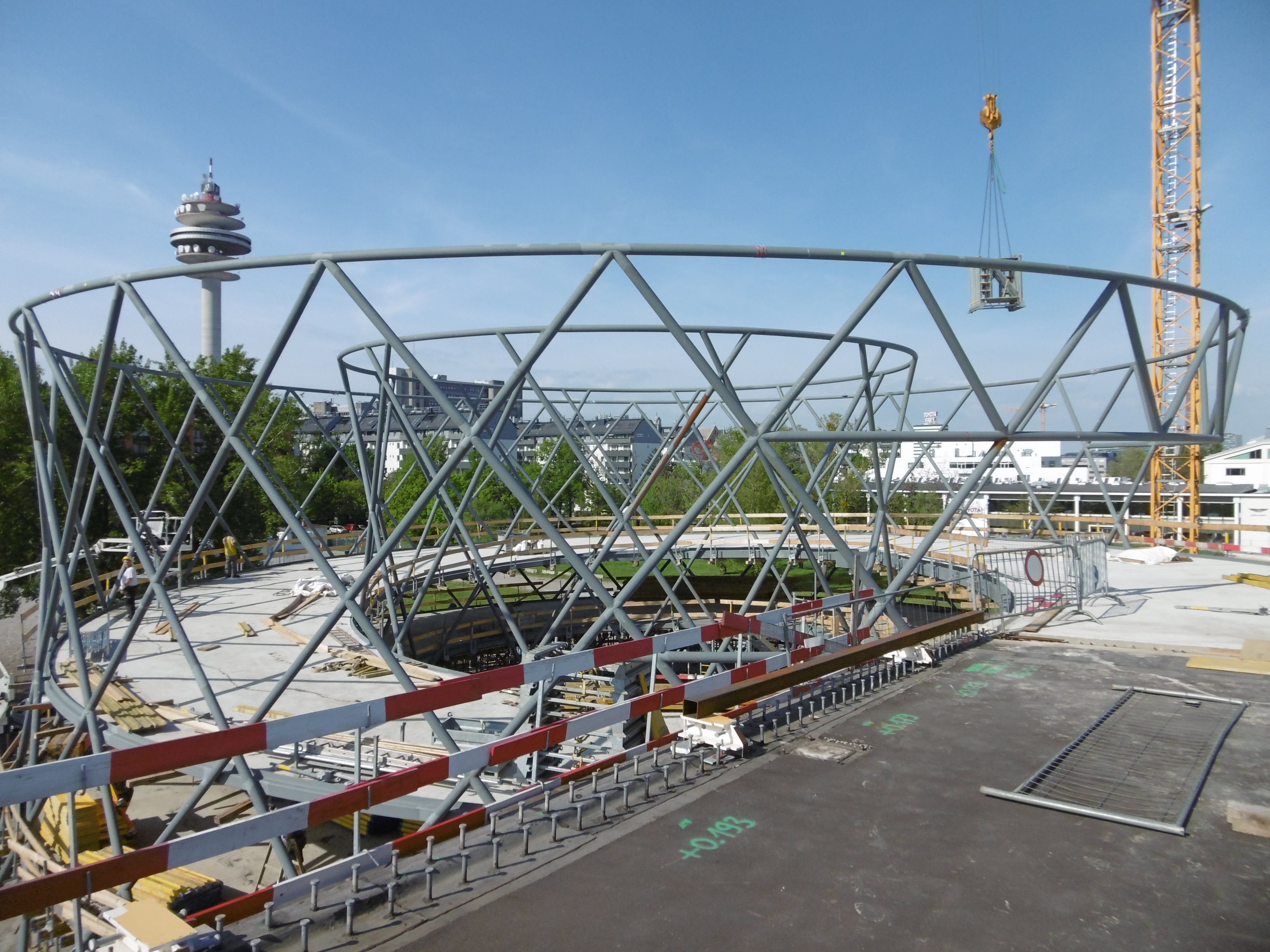 Südbahnhofbrücke Rampe Nord & Wendel - Hochbau