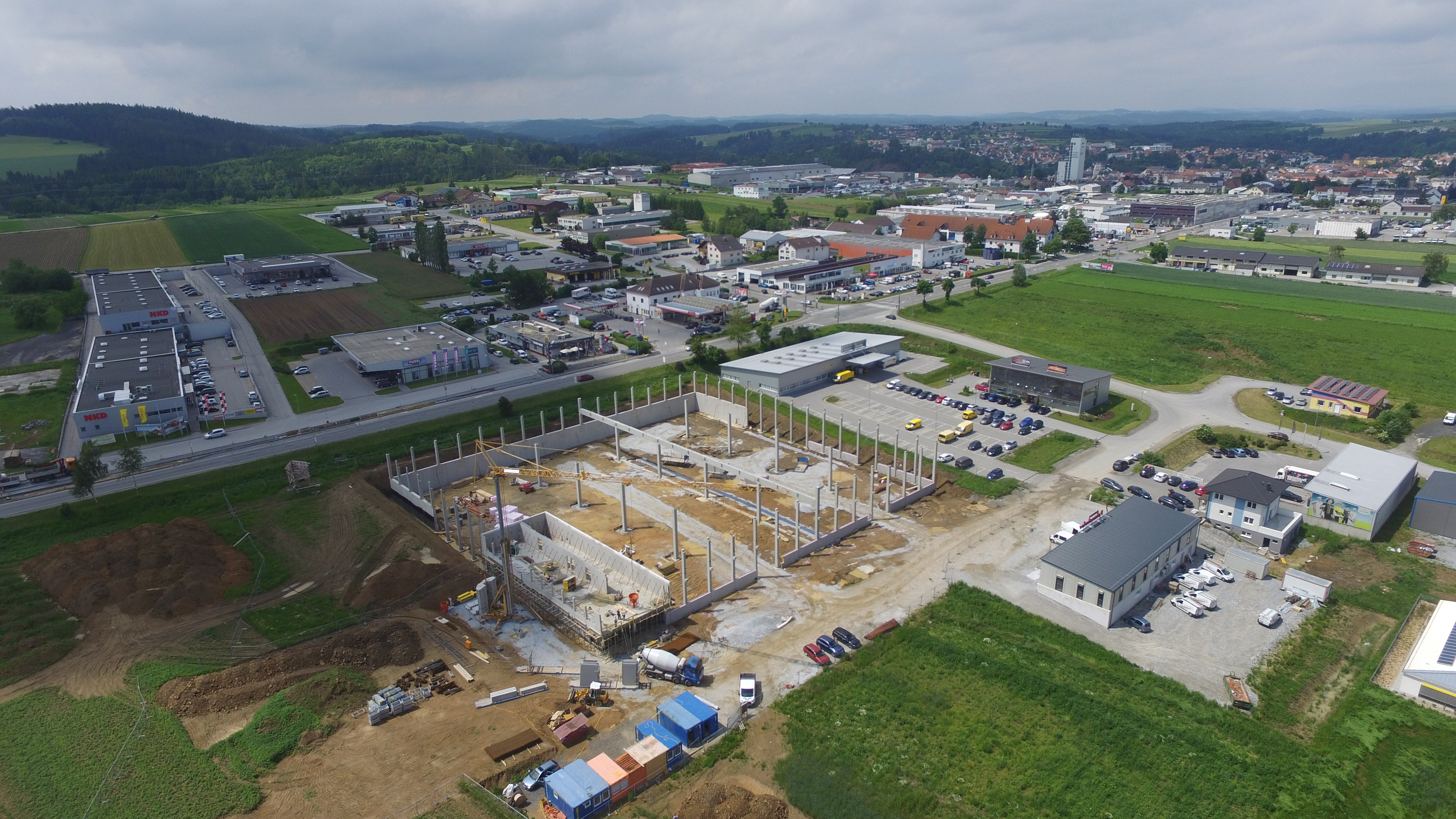 Privatbrauerei Zwettl - Neubau Halle - Hochbau