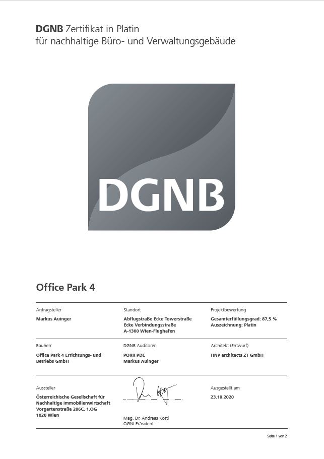 DGNB Urkunde