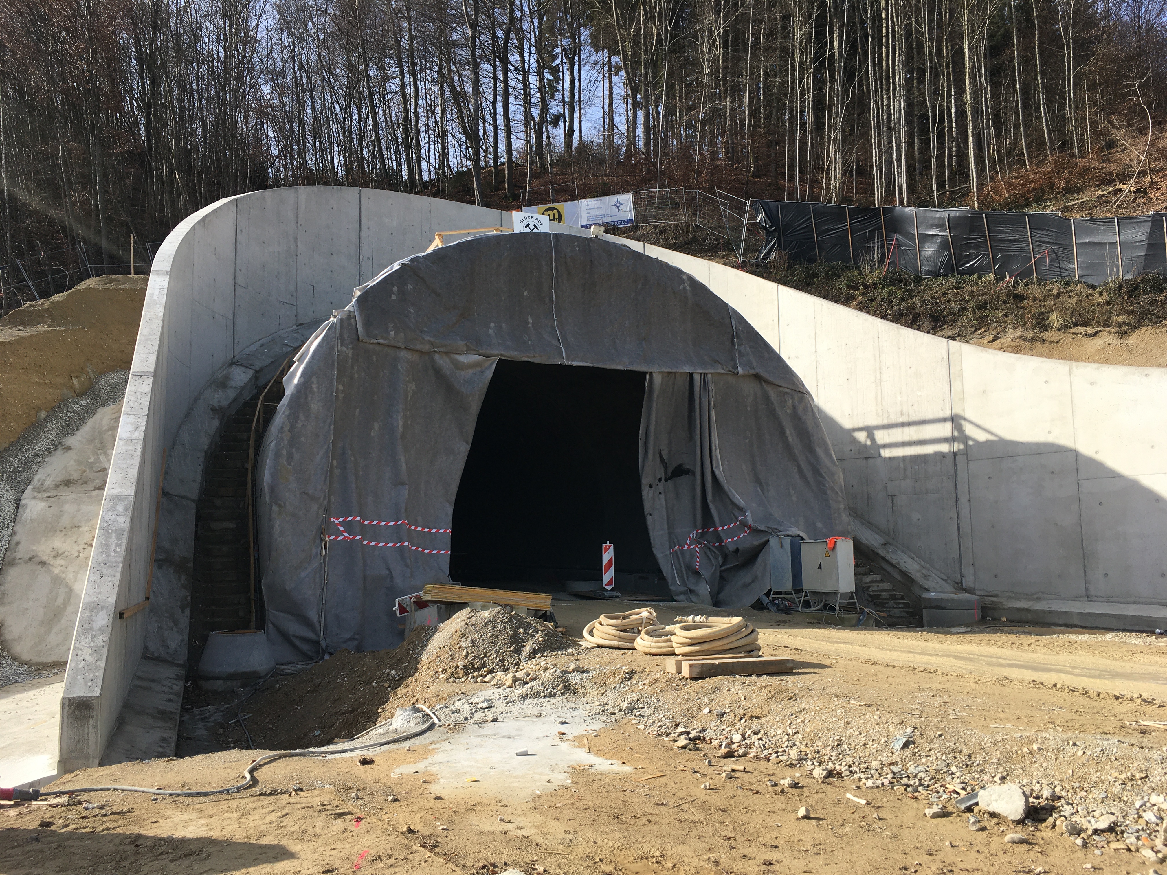 Aubergtunnel, Altenmarkt - Hochbau