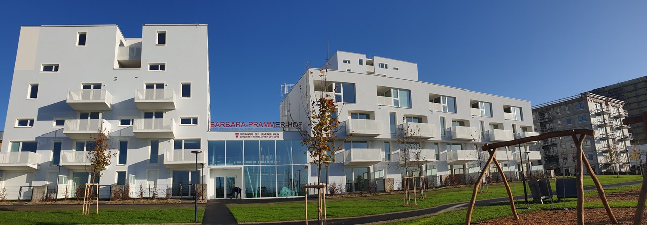Wohnbau, Barbara-Prammer-Hof, Wien - Hochbau Wohnbau, Barbara-Prammer-Hof, Wien - Hochbau