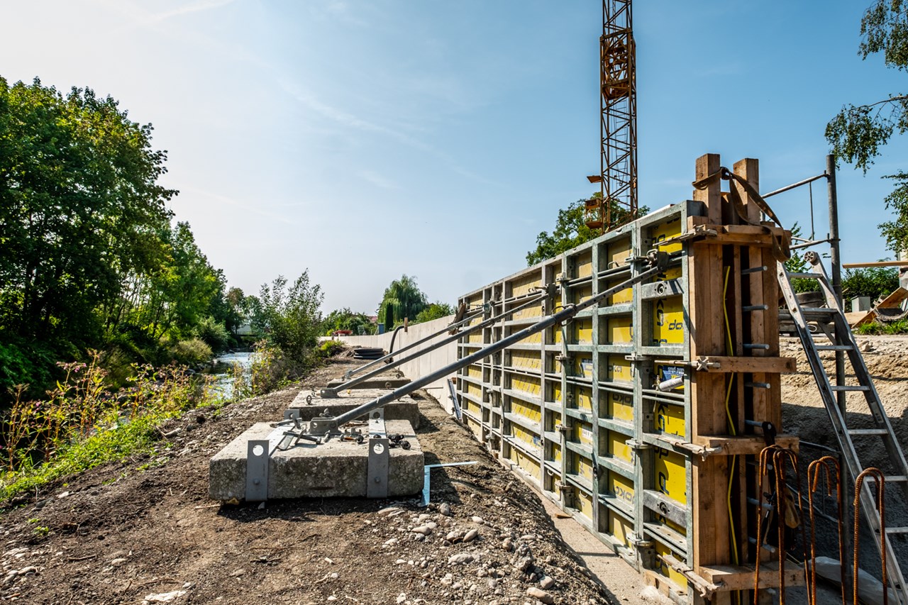 Hochwasserschutzanlage, Antiesen - Tiefbau Hochwasserschutzanlage, Antiesen - Tiefbau