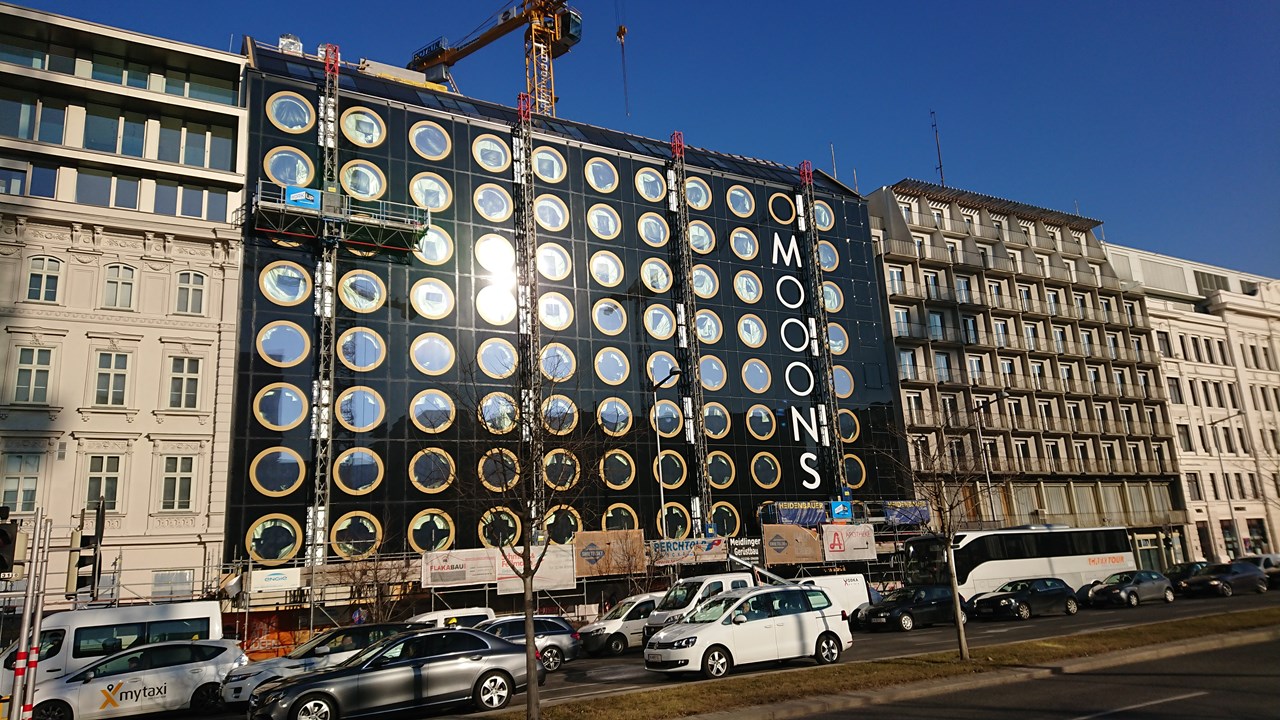 Hotelgebäude, Mooons, Wien - Hochbau Hotelgebäude, Mooons, Wien - Hochbau